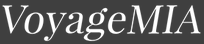 Logo with the text 'VoyageMIA' in white on black background.